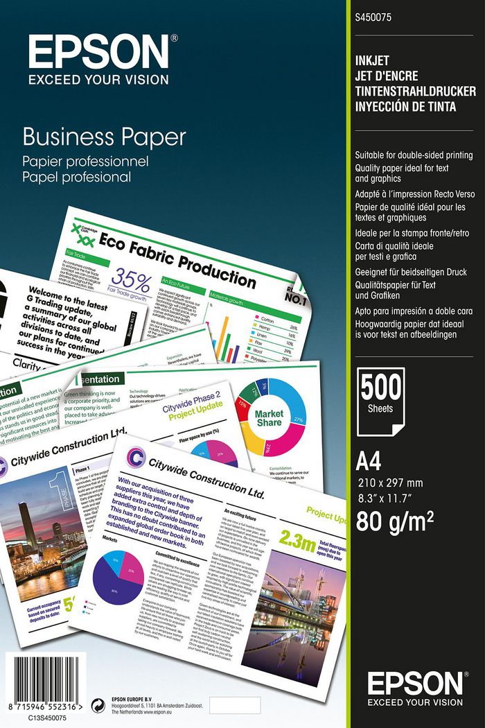 Epson Business Paper - A4 - 500 Sheets - W124846287