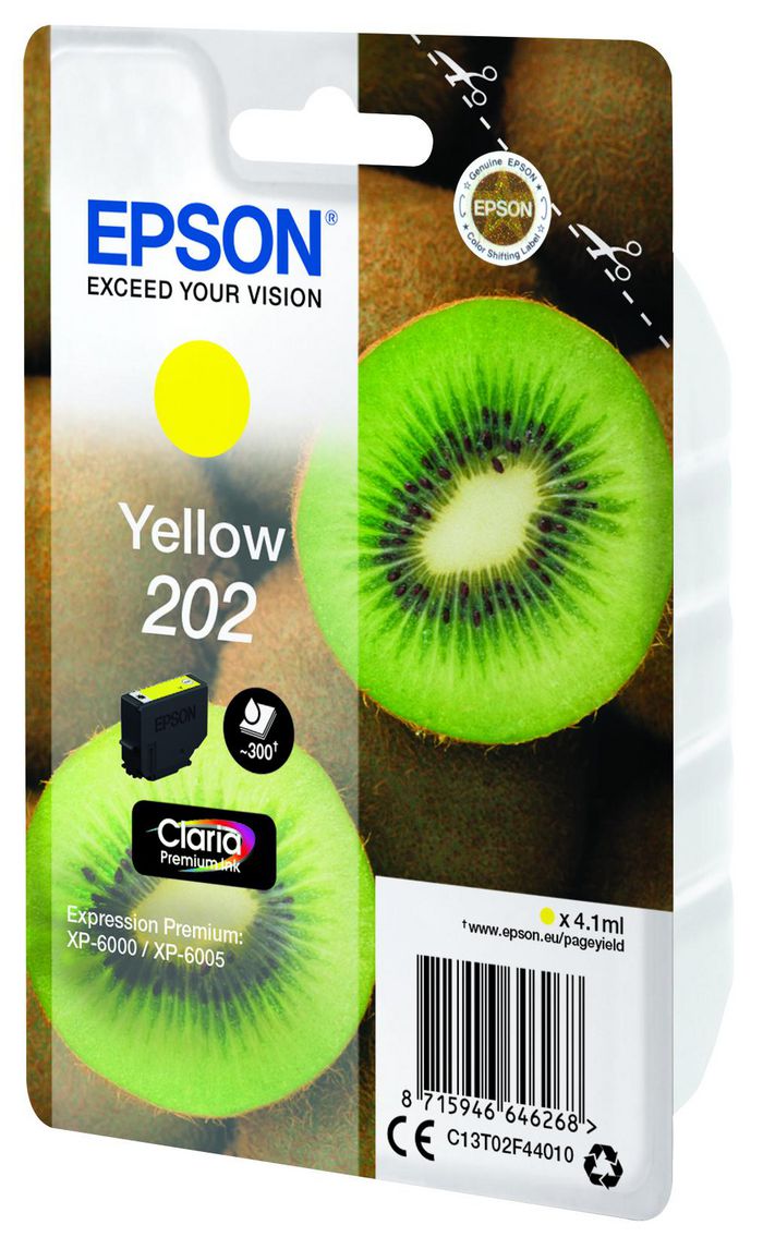 Epson Singlepack Yellow 202 Claria Premium Ink - W124846295