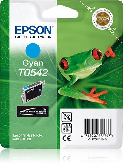 Epson Singlepack Cyan T0542 Ultra Chrome Hi-Gloss - W124846303