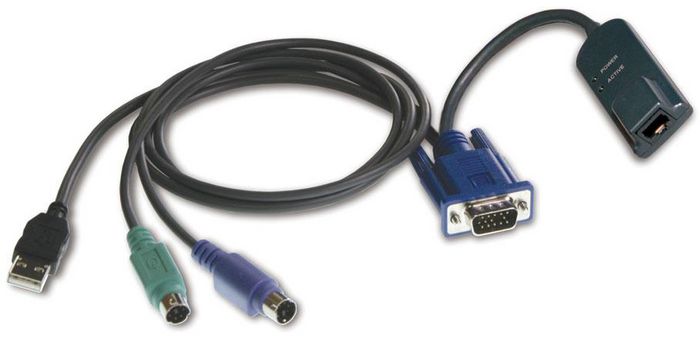 DSAVIQ-PS2M, Vertiv 1 x RJ-45 Femelle - 1 x Type A Mâle USB, 1 x