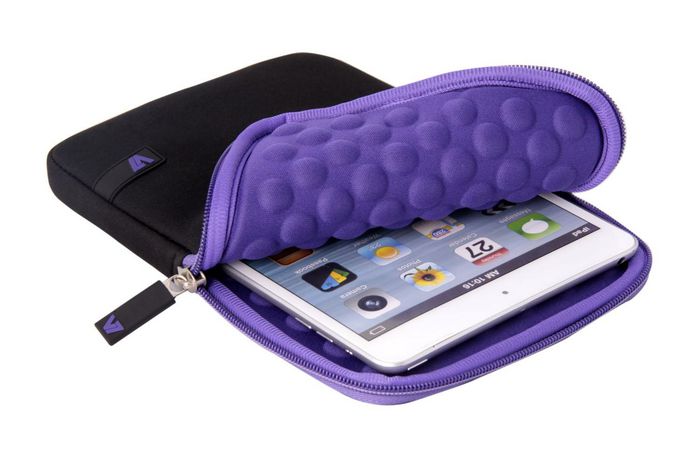 V7 Ultra Protective Sleeve for Tablet PCs up to 8" and all iPad mini - black-purple - W125365176