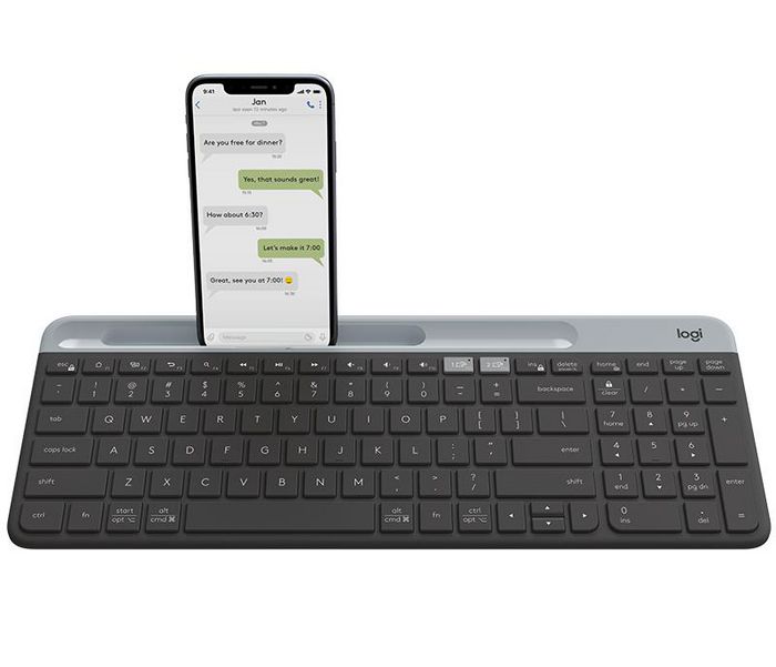 Logitech Slim Multi-Device Wireless Keyboard K580, Pan Nordic - W125138546