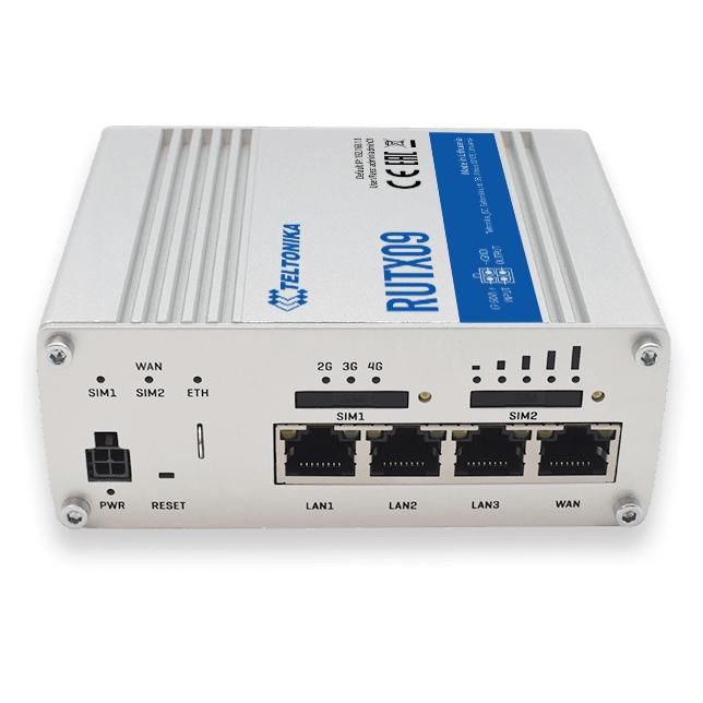 Teltonika Next Generation LTE Cat6 Industrial Cellular router, Dual-SIM, 4 x RJ45, 2 x SMA for LTE, 1 x SMA for GNNS, USB, IP30, 456 g - W124974071