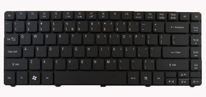 HP Keyboard (Swiss), Black - W124634242