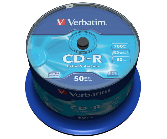 Verbatim CD-R Extra Protection, 700MB, 52x - W124781820