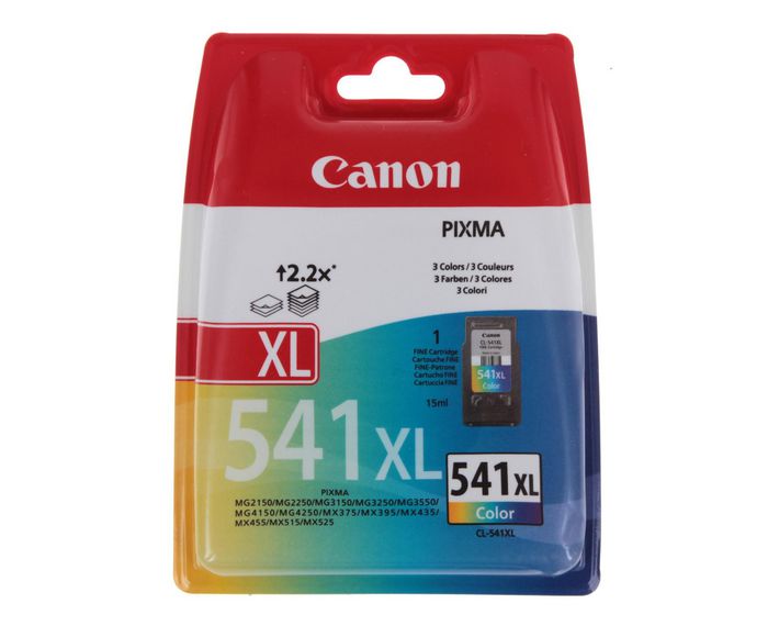 Canon CL-541 XL High Capacity Colour Ink Jet Cartridge with security - W124981797