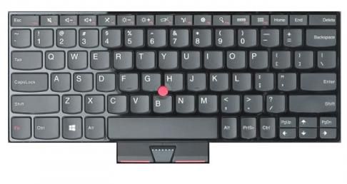Lenovo Keyboard (USA), Black - W124851553