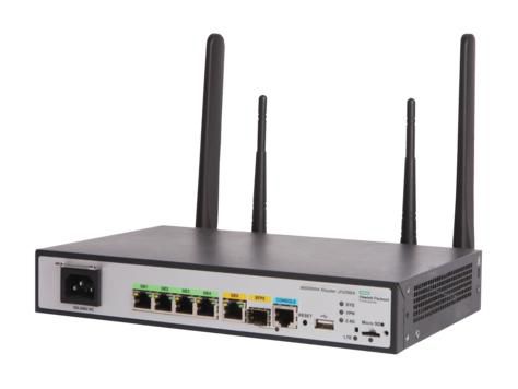 Hewlett Packard Enterprise HPE MSR954-W 1GbE SFP LTE (AM) 2GbE-WAN 4GbE-LAN Wireless 802.11n CWv7 Router - W124858059