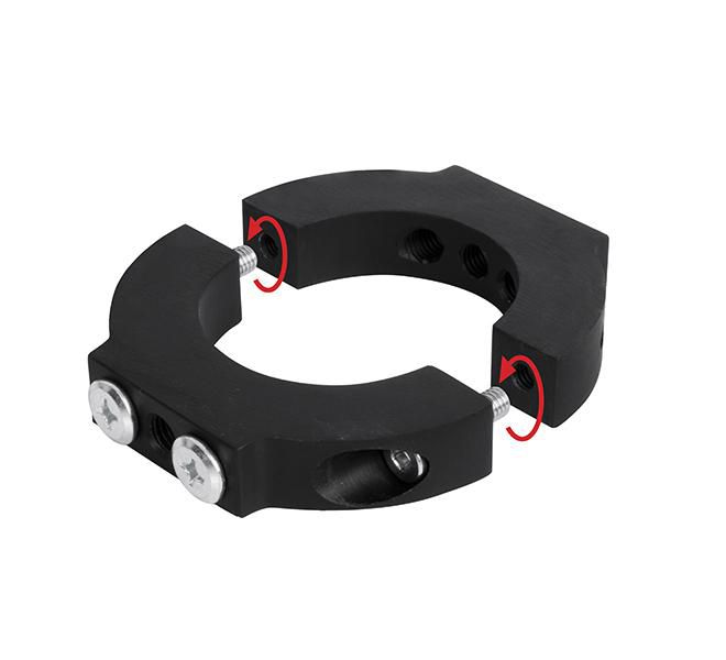 B-Tech Ø50mm 2-Piece Accessory Collar, Black - W124582789