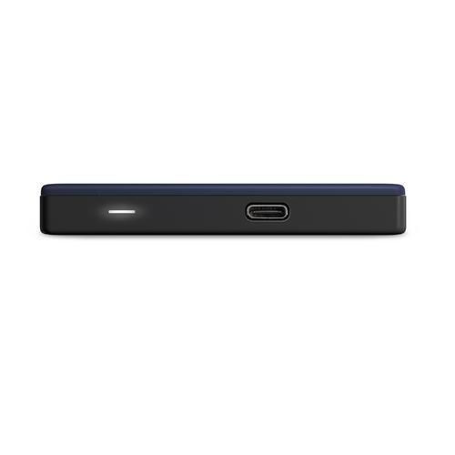 Western Digital 2TB, USB-C, USB 3.0, Windows 10/8.1/7, Bleu noir - W125178035
