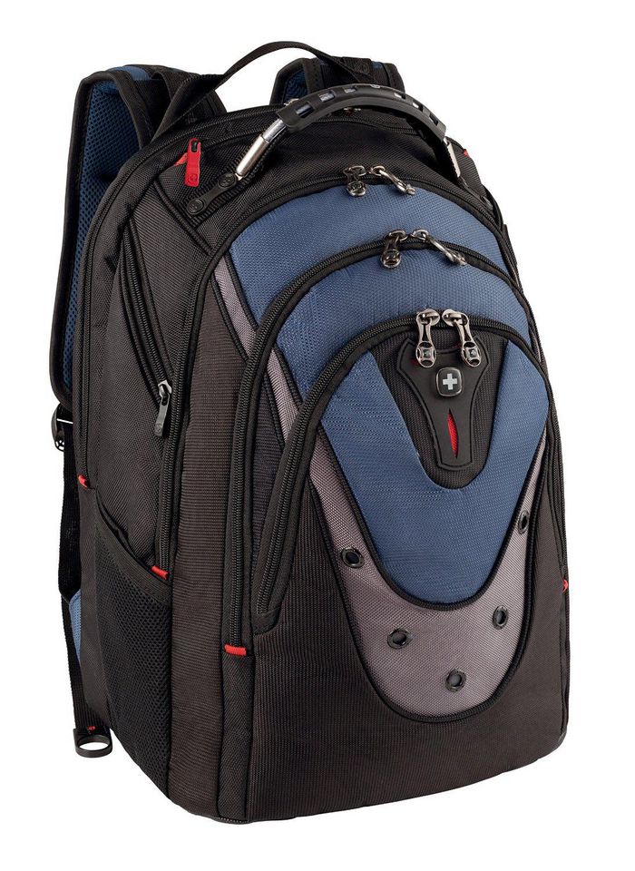Wenger Backpack IBEX 17" for Laptop with Tablet / eReader Pocket, Black / Blue - W124585352