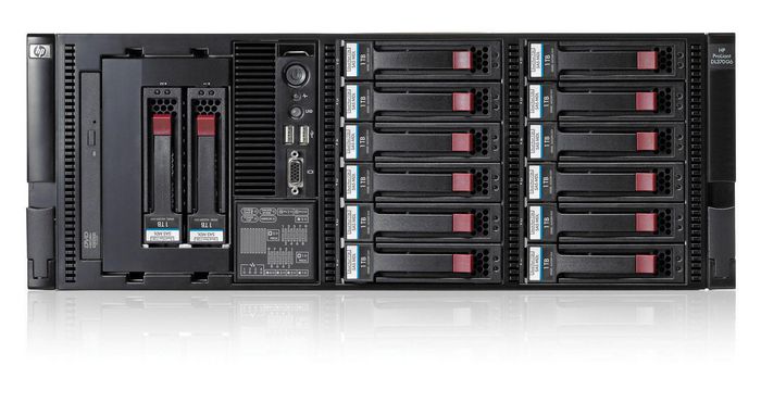 Hewlett Packard Enterprise ProLiant DL370 G6, Intel Xeon E5645 (12M Cache, 2.40 GHz, 5.86 GT/s Intel QPI), 6GB DDR3, Gigabit Ethernet, Smart Array P410i/512MB BBWC, 750 W, 4U, Black - W124872960