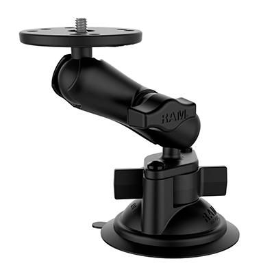 RAM Mounts RAM Twist-Lock Suction Cup Mount with Round Plate & 1/4"-20 Stud - W125070199