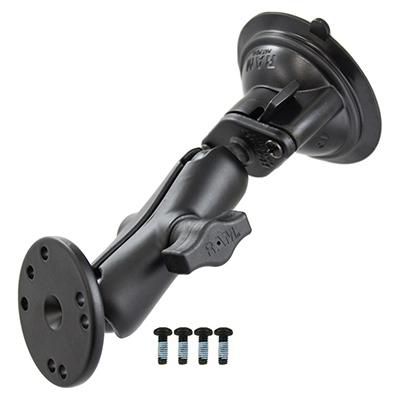 RAM Mounts RAM Twist-Lock Suction Cup Mount with Round Plate & Hardware - W125070200