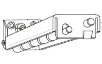Zebra Kit Upper Pinch Segemented Roller Assembly (LH) for 110PAX4 - W124555069