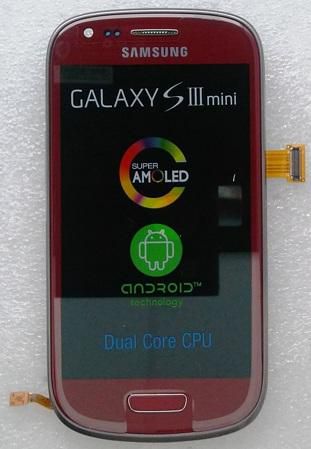 Samsung Samsung i8190 Galaxy S III mini, display, touchscreen, red - W124655346