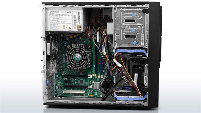 Lenovo Intel Xeon E3-1226 v3 (3.3 GHz), 4GB DDR3 1600MHz SDRAM, 1TB 3.5" HDD, Intel HD Graphics P4600, Gigabit Ethernet, DVD±RW, 450W, Tower 4U - W124485535