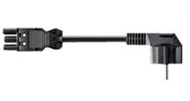 Bachmann Device supply cable, GST18 - Schuko, H05VV-F 3G 1.5 mm², 1.5m, black - W124587760