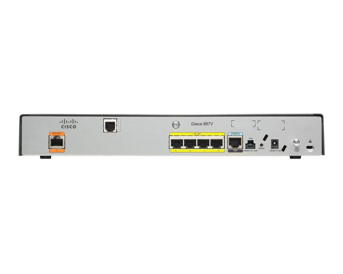 Cisco Fast Ethernet, FE WAN, 4 x 10/100Mbps, 4 x FXS, 2 x BRI, 1 x FXO - W124985486