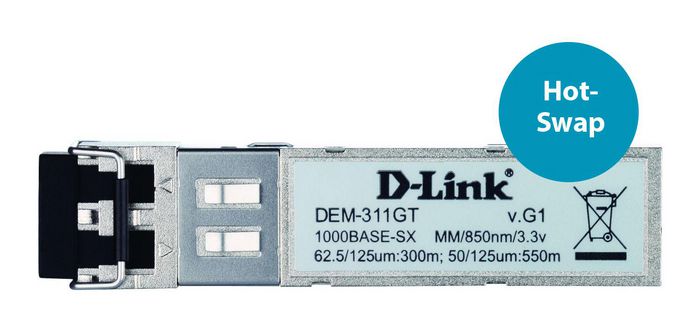 D-Link SFP, LC, 1000Base‑SX, MMF, 850nm, 550m - W125048449C1