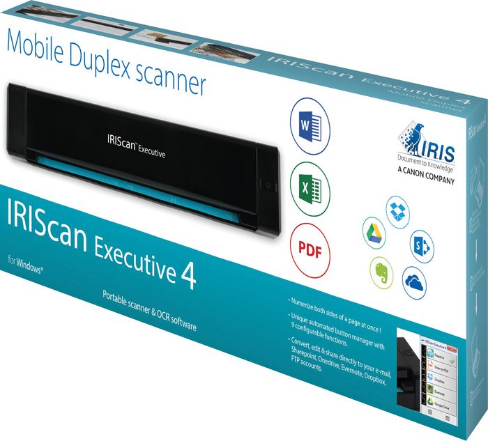 IRIScan Express 4  Super fast portable USB scanner