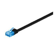 MicroConnect CAT6a U/UTP FLAT Network Cable 5m, Black - W124677429