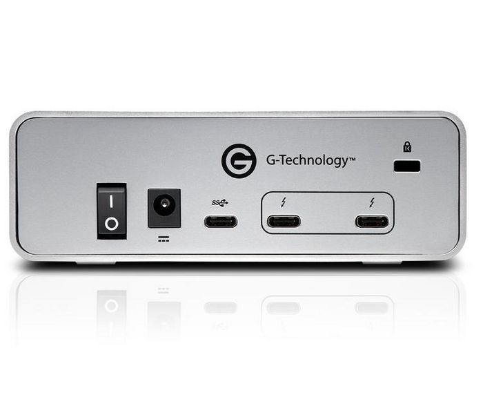 G-Technology G-Drive Thunderbolt 3 External Hard Drive 4 Tb Silver - W128780015
