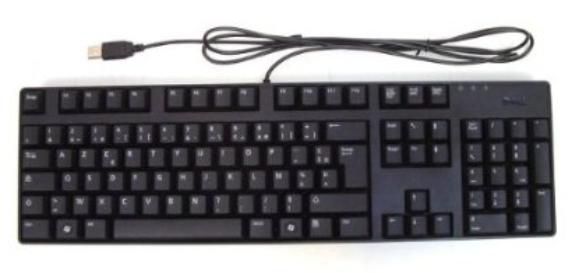 Dell Keyboard (French), Black, USB - W125261656