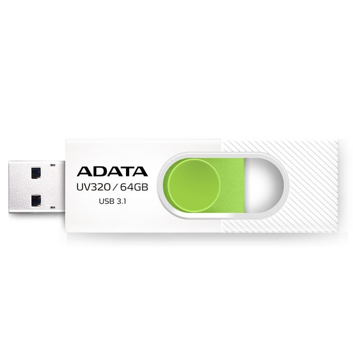ADATA 64GB, USB 3.1, 7.9g, White/Green - W124945525