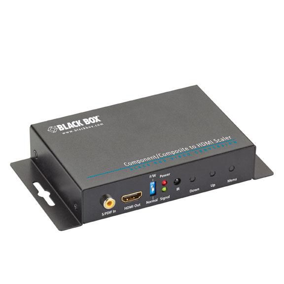 Black Box Scaler-convertisseur vidéo composantes/composite à HDMI avec audio - W124945540
