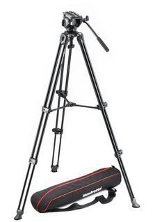 Manfrotto Lightweight fluid video system, twin legs, middle spreader - W124890078