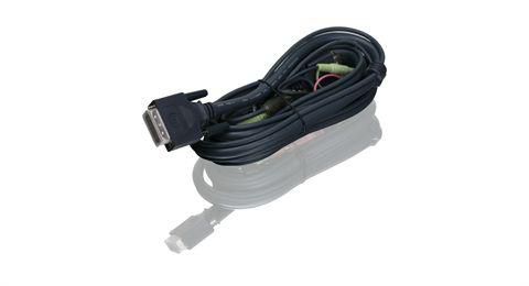 IOGEAR DVI-D / USB2.0, Audio/Mic, up to 1920 x 1200 px, 1.8m, Black - W125254410