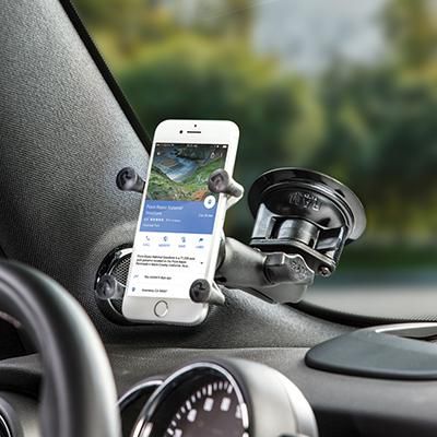 RAM Mount X-Grip Phone Holder With Twist-Lock Suction Cup Base (Model 53832)