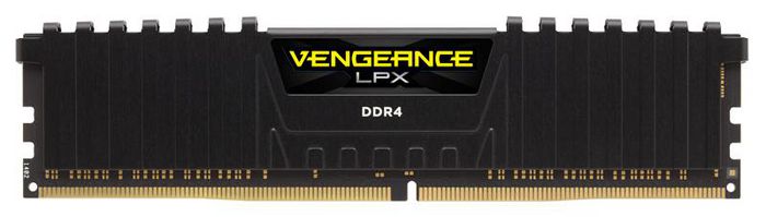 Corsair Vengeance LPX 4GB (1x4GB) DDR4 DRAM 2400MHz C14 Memory Kit - Black - W124582881