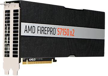 AMD FirePro S7150 x2, 16 GB GDDR5 (2x8GB) 256 bit, 265 W, PCIe x 16, Passive, DirectX 11.1 - W124796585