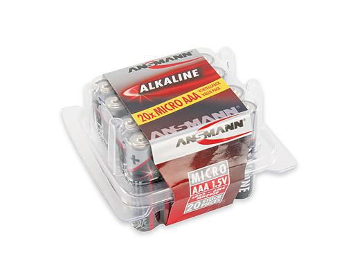 ANSMANN Alkaline Batterie, Micro (AAA), 20er Box - W125305051
