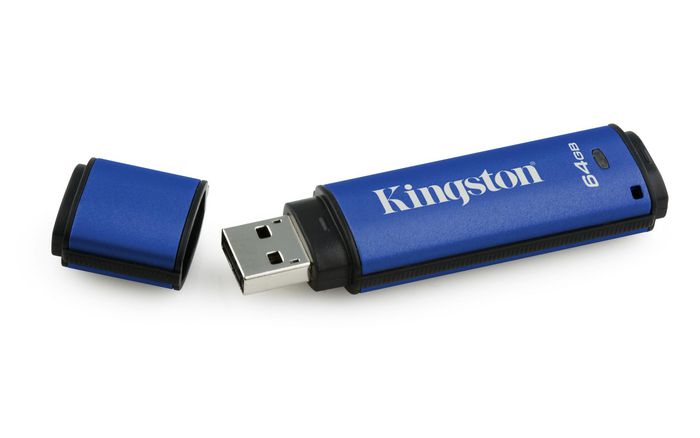 Kingston 64GB DTVP30 256bit AES Encryption, USB 3.0 (Management Ready) FIPS 197 - W124949124