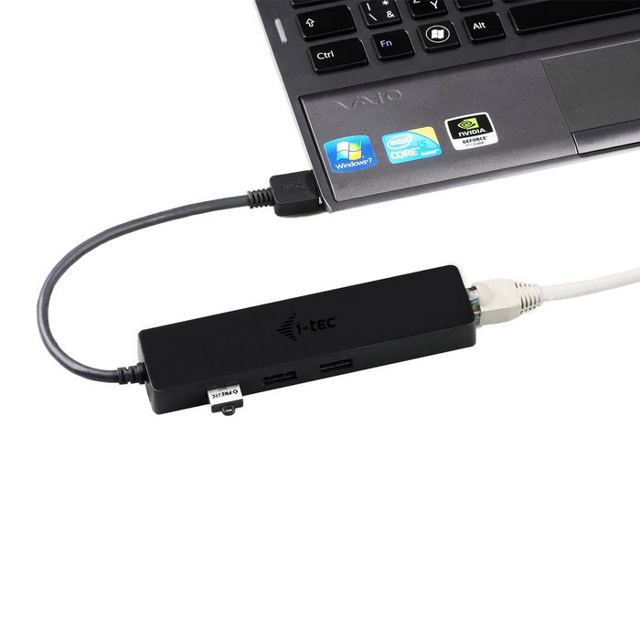 i-tec USB 3.0 Slim HUB 3 Port + Gigabit Ethernet Adapter - W125333798
