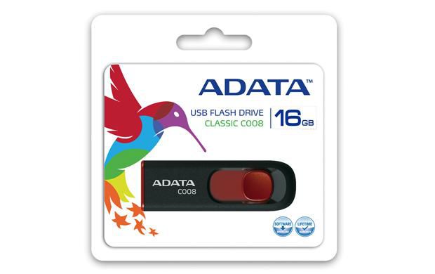 ADATA 16GB C008, 10g, Noir/Rouge - W124844680