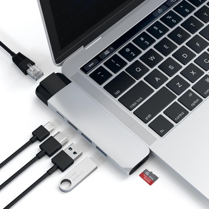 Satechi 2 x TYPE-C, 2 x USB 3.0, micro SD, HDMI, Gigabit Ethernet - W125332995
