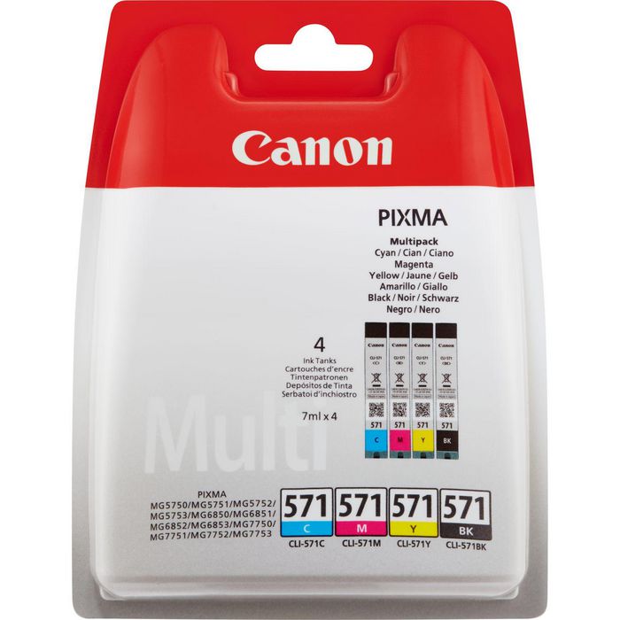 Canon CLI-571 Multipack Blister With Security - W125280424