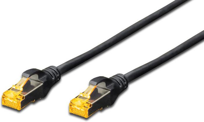 MicroConnect CAT6a S/FTP Network Cable 5m, Black with Snagless - W124874455