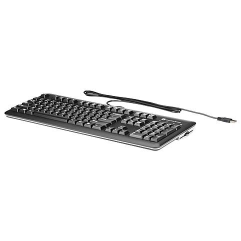HP USB Windows keyboard assembly - With integrated Circuit(s) Cards Interface Devices (CCID) smartcard reader - With attached 1.8m (6.0ft) type-A USB cable - For Romania - W125232212