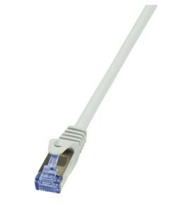 LogiLink Patch Cable Cat.7 600MHz S/FTP PIMF PrimeLine grey 1m - W124747855