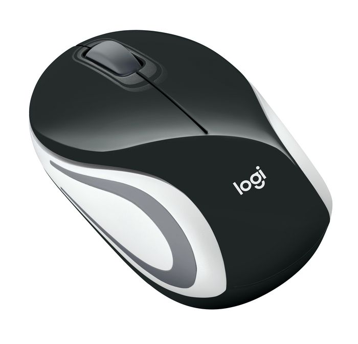 Logitech Wireless Mini Mouse M187, 1xAAA, USB 2.4GHz, noir - W124684120