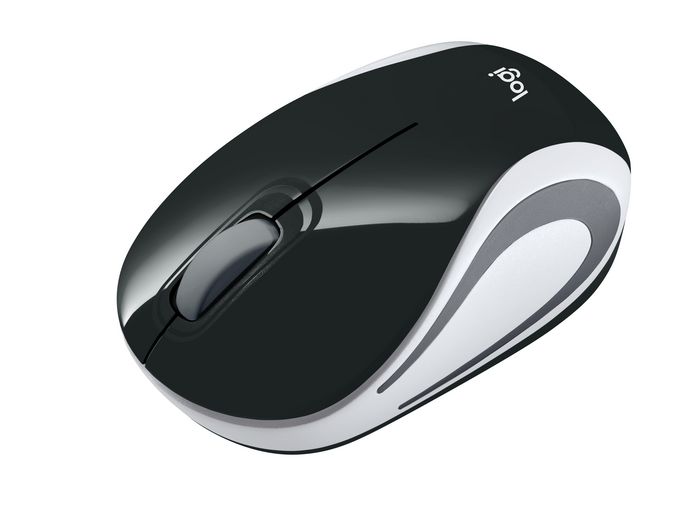 Logitech Wireless Mini Mouse M187, 1xAAA, USB 2.4GHz, noir - W124684120