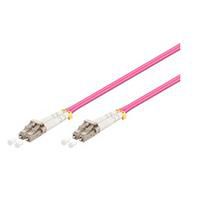 MicroConnect Optical Fibre Cable, LC-LC, Multimode, Duplex, OM4 (Erica Violet) 7m - W124750498