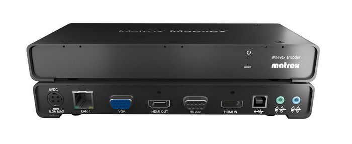 Matrox Matrox Maevex 5150 Encoder - Affordable Full HD, Low-Bandwidth AV-over-IP - W125289748