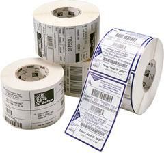Zebra 32x25 mm. 25 mm core. Z-Select 2000D, White, 2580 labels pr. roll. Permanent Adhesive, Perforation - W125134501
