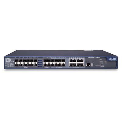 Hewlett Packard Enterprise 4800-24G-SFP - 24x SFP, 8x RJ-45, Gigabit Ethernet, 10-GbE, DHCP, 256 MB, 1U, 6300g, Black - W124458305